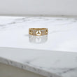 10K YG MB Fashion Rings / 4.75gr / Sz 11 / White Zircons