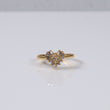 14K YG Diamond Heart Rings / 2.8gr / Sz 6.5 / Ct Dia