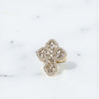 10K YG Diamond Baguette Cross Rings / 9.91gr / Sz 10 / D-2.28Ct
