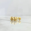 18K Yellow Gold Diamond Cut Ball Stud Earrings / 0.8gr / 6mm