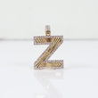 10K YG Diamond Letter Z Pendant / 2.77gr / 0.8in / D-0.60Ct