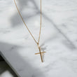 18K Yellow Gold Cross Jewelry Set / 1.8gr / 16in