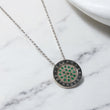 Silver 925 Ralph Bethancourt Set Jewelry / 11.77gr / 1.7mm / 18in / Emerald