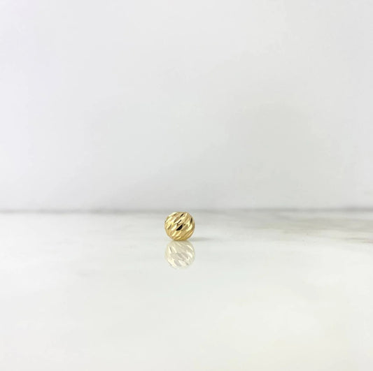 18K YG Diamond Cut Ball Accessory / 0.26gr / 7mm /