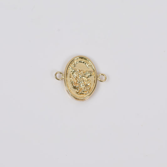 18K YG Archangel Saint Michael Ironwork / 0.87gr / 0.6in /