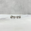 14K White Gold Diamond Clovers Ring 0.83Ct Dia / 3.1gr / Size 7