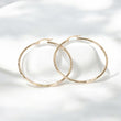 14K YG Luxury Hoop Earrings / 3.48gr / 2in /