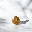 18K Yellow Gold Virgen Del Carmen Ring With Zircons / 16.7gr / Size 9 1/2