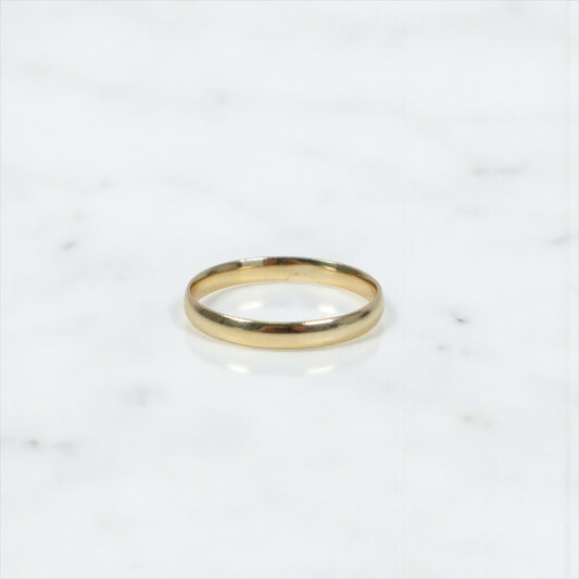 14K YG Band Engagement Ring / 1.7gr / Sz 11.5 / 3mm /