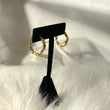 18K Yellow Gold Luxury Hoop Earrings / 2.01gr