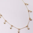 14K YG Little Hearts Hanging Chain / 3.9gr / 1mm / 18in /