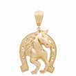 10K Yellow Gold Horseshoe Pendant  / Weight: 11 GR / WP-3
