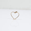 14K YG Heart Silhouette Pendant / 0.7gr / 0.6in /