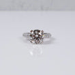 14K WG Lab Diamond Round Brilliant With Certificate Engagement Ring / 7.06gr / Sz 6.5 / 5.82 CTTW Lab VS / E-F