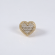 10K YG Diamond Double Heart Ring / 10.3gr / Sz 7 / 4.75Ct / VS2-SI / G-H