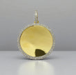 10K Yellow Gold Diamond Memorial Pendant 7.32Ct Dia / 25.87gr / 3.4-2.5in