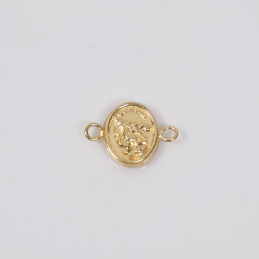 18K YG Little Archangel Saint Michael Ironwork / 0.5gr / 0.4gr /