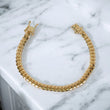 10K YG Micro Cuban Links Bracelet / 26.45gr / 6.5mm / 8in /