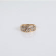 14K YG Diamonds Luxury Woman Rings / 4.6 gr / Sz 6 / Ct Dia