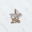 10K YG Diamond Top 1% Pendant / 8.23gr / 1.5in / D-1.4Ct