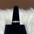 14K White Gold Diamond Luxury Engagement Ring Ct Dia / 4.3gr / Size 9