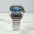 Cartier Santos Blue Face Watch / 41mm