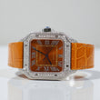 Cartier Santos Orange Bustdown XL Watch