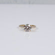 14K YG Lab Diamond Solitaire Round Brilliant With Certificate Engagement Ring / 3.3gr / Sz 7 / 3.32 CTTW Lab VS / E-F