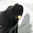 10K Yellow Gold Diamond Luxury Stud Earrings 0.29Ct / 1.8gr
