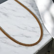 10K YG Micro Cuban Chain / 26.43gr / 4.2mm / 22in /