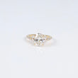 14K YG Lab Diamond Oval Cut Brilliant With Certificate Engagement Ring / 3.35gr / Sz 6 3/4 / 2.53Ct Lab / F / VS1