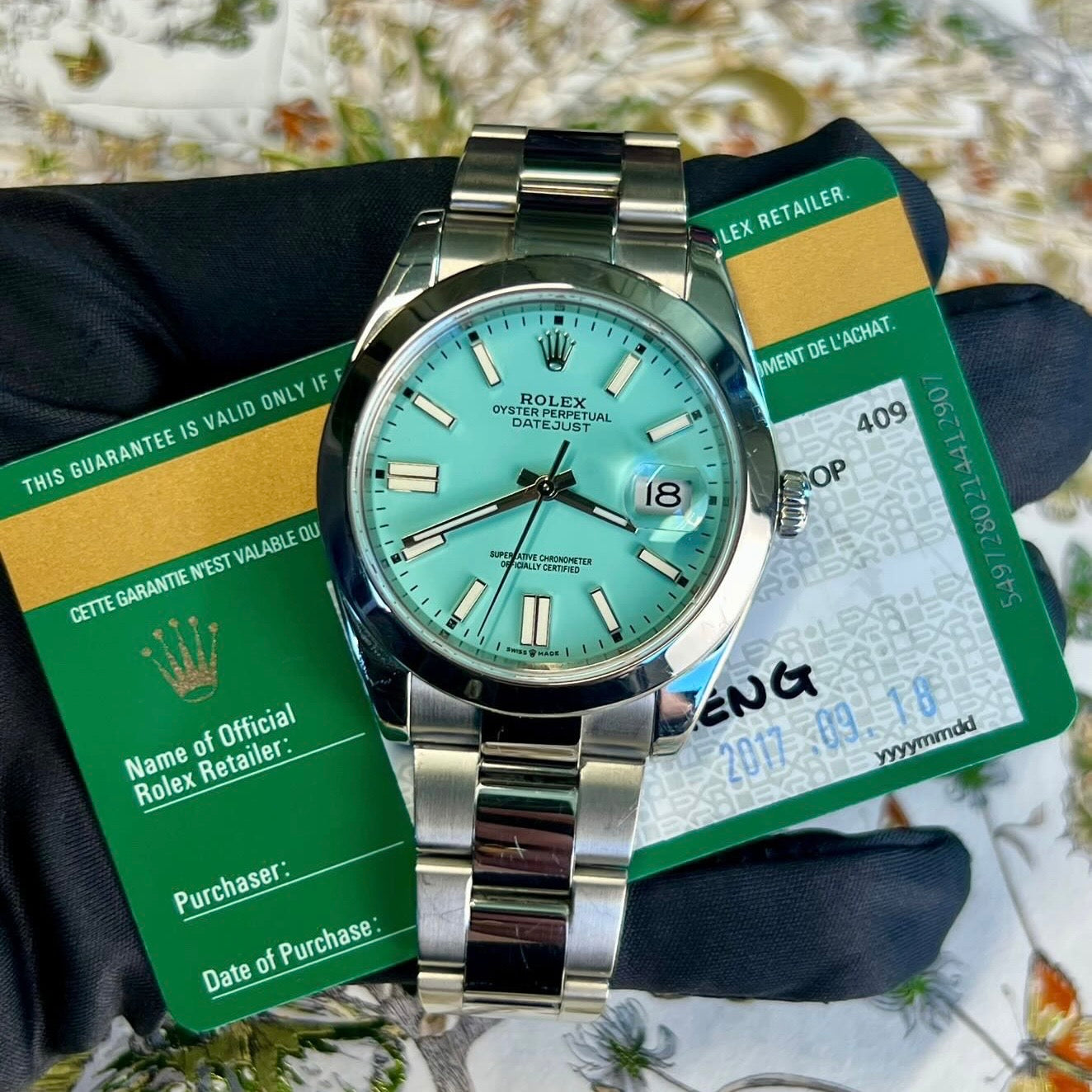 Watch Rolex Datejust Custom Tiffany Blue Dial 2017 Watch /  / 41mm