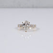 14K YG Lab Diamond Pear Cut Brilliant With Certificate Engagement Ring / 3.76gr / Sz 7 / 3.64 CTTW Lab VS / E-F