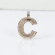 10K YG Diamond Letter C Pendant / 2.72gr / 0.8in / D-0.60Ct