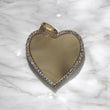 10K YG Memorial Heart Pendant / 7gr / 2in