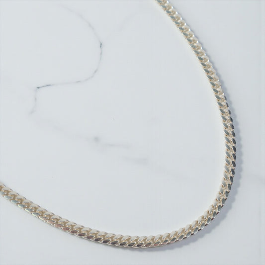 Silver 999 Micro Cuban Links Chain / 27.1gr / 4.3mm / 24in /