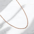 10K RG Military Balls - Diamond Cut Chain / 14.53gr / 3mm / 27in /