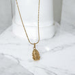 18K Yellow Gold Virgen Of Guadalupe Jewelry Set / 4gr / 17in