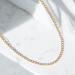 14K Yellow Gold American Cuban Link Chain Diamond Cut / 1.8gr / 2mm / 18in