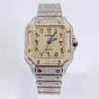 Cartier Santos Bustdown 2 Tone Yellow Watch / 36mm /