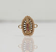 18K YG Virgin Of Guadalupe Ironwork / 2.3gr / 0.5in / Green-Fucshia-White Zircons