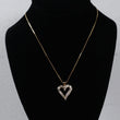 10K Yellow Gold Heart Jewelry Set With Diamond / 4.6gr
