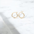 10K YG Luxury Hoop Earrings / 1gr / 0.5in /