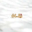 10K YG Diamond HK - Letter M Rings / 2.6gr / Sz 7 / 0.15Wt Dia