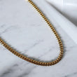 10K YG Micro Cuban Chain / 41.6gr / 5.1mm / 22in /