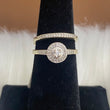 10K WG Diamond Fashion Circle Engagement Ring / 2.7gr / 6