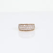 Luxury Engagement Ring 14K Yellow Gold With Zirconia / 4.5gr / Size 7