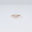 14K RG Lab Diamond Cut Cornered Rectangular Modified Brilliant With Certificate Engagement Ring / 2.88gr / Sz 6 3/4 / 2.03Ct Lab / E / VS1