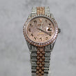 Bustdown Rolex 2 Tone Rose Arabic Numbers Watch Ct Dia Size 36mm