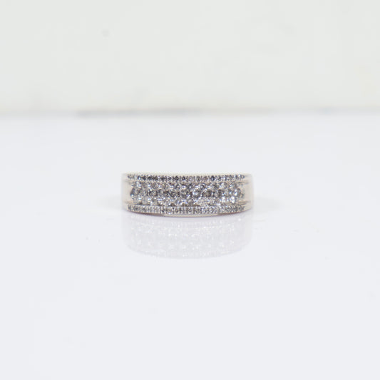 14K White Gold Diamond Fashion Ring 0.50Ct / 5.7gr / Size 7